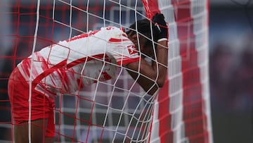 Nkunku durante el partido contra el Arminia Bielefeld.