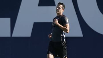 Luis Hern&aacute;ndez, durante un entrenamiento.