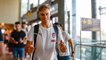 Dani Gómez, antes de viajar a Inglaterra.