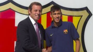 Sandro Rosell y Neymar