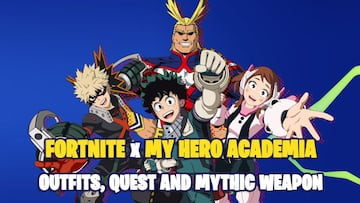 Fortnite x My Hero Academia: new Midoriya, Uraraka, Bakugo and All Might outfits, quests, and Mythic weapon