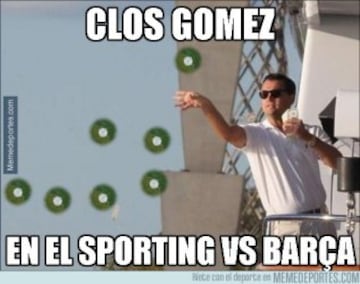 Los mejores memes del Barcelona-Sporting