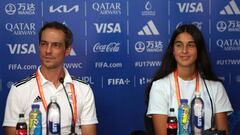 Marina Artero y Kenio Gonzalo, jugadora y técnico de España