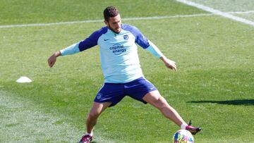 Koke se entrena con el Atlético.