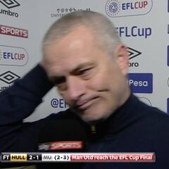 ¿A dónde ibas, Mourinho? 30 segundos duró en la entrevista