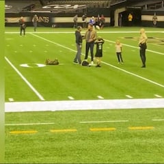 El momento de Drew Brees y Brady después del partido
