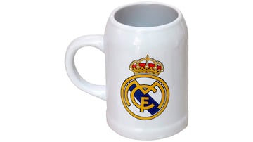 Jarra de cerveza del Real Madrid.