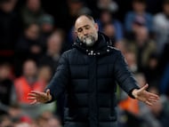 Soccer Football - Premier League - Liverpool v Tottenham Hotspur - Anfield, Liverpool, Britain - March 15, 2026 Tottenham Hotspur interim manager Igor Tudor reacts REUTERS/Phil Noble EDITORIAL USE ONLY. NO USE WITH UNAUTHORIZED AUDIO, VIDEO, DATA, FIXTURE LISTS, CLUB/LEAGUE LOGOS OR 'LIVE' SERVICES. ONLINE IN-MATCH USE LIMITED TO 120 IMAGES, NO VIDEO EMULATION. NO USE IN BETTING, GAMES OR SINGLE CLUB/LEAGUE/PLAYER PUBLICATIONS. PLEASE CONTACT YOUR ACCOUNT REPRESENTATIVE FOR FURTHER DETAILS.. TPX IMAGES OF THE DAY