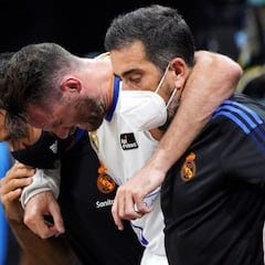 Rudy Fernández se retira ante el Tenerife por la rodilla