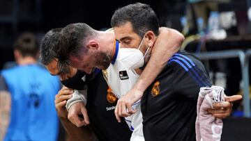 Rudy Fernández se retira por lesión de la segunda semifinal de la Supercopa Endesa ante el Lenovo Tenerife.