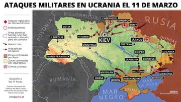 Rusia ha confirmado haber llevado a cabo bombardeos contra dos bases aéreas ucranianas en las ciudades de Ivano-Frankivsk y Lutsk.