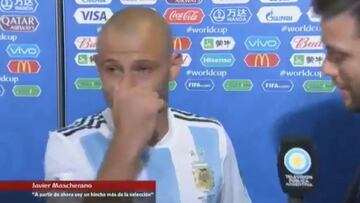 Mascherano desolado en su despedida: lágrimas y la voz cortada