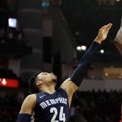 Harden (38) empuja y Houston bate por primera vez a Memphis