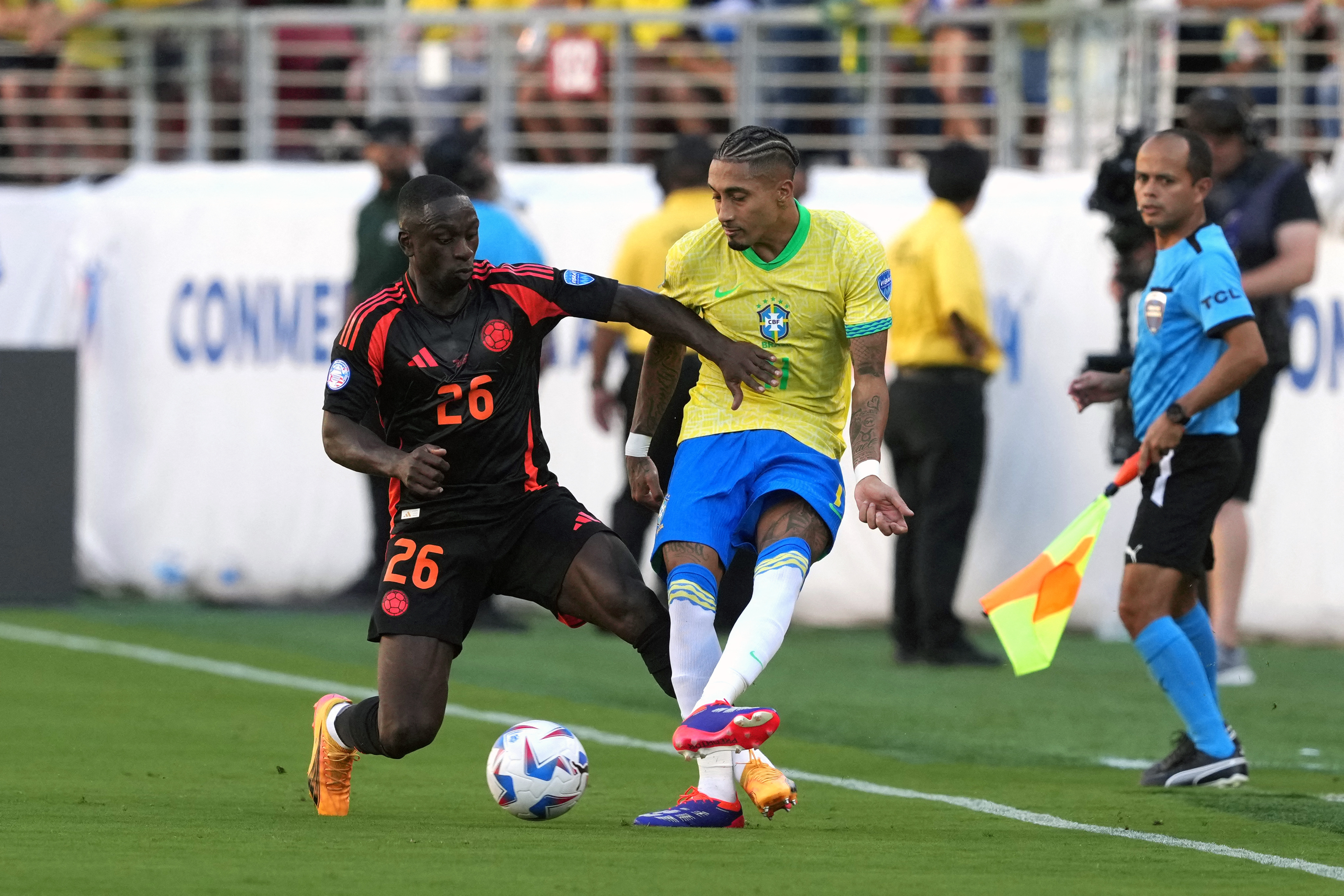 Brazil push for a winner against Colombia