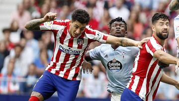 Giménez, en el Atlético-Celta