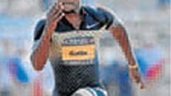 Justin Gatlin deslumbró en la prueba con los Texans