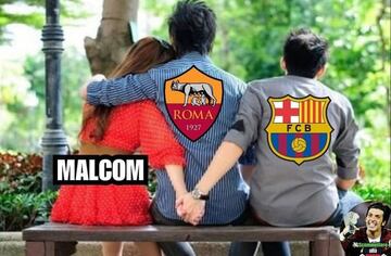 Los culés sufrieron una remontada con todo y el gol de Malcom, quien resultó protagonista de los memes.