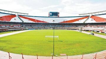 Estadio Monumental, donde se disputará el partido entre River y Racing.