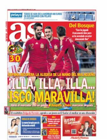 Las portadas de AS de noviembre