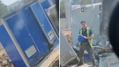 La broma a este obrero de un compañero que pudo acabar en tragedia: viral en redes