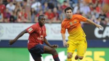 Raoul Loe durante el partido de la pasada temporada contra el Barcelona.