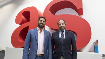 16/10/17 VISITA COMIDA REDACCION DIARIO AS PRESIDENTE DEL COMITE ORGANIZADOR DEL MUNDIAL DE FUTBOL QATAR 2022 NASSER AL KHATER JUAN CANTON