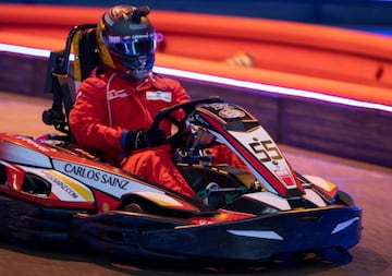 Carlos Sainz, en un kart.