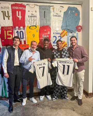 Rafa Nadal, Vinicius, Rodrigo, Alejandro Sanz... cenan junto a otros famosos