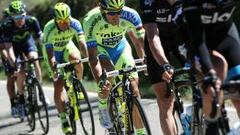 Alberto Contador, l&iacute;der del Tinkoff Saxo Bank, durante la &uacute;ltima Volta a Catalunya. 