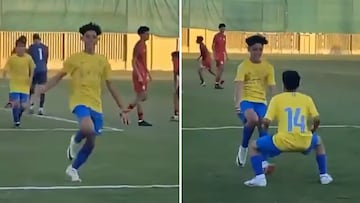 Cristiano Ronaldo Jr. wows with stunning header, emulates dad’s iconic style