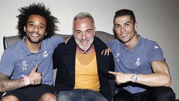 Gianluca Vacchi con Cristiano Ronaldo y Marcelo