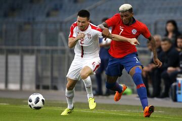 Las mejores imágenes del duelo entre Chile y Serbia en Austria