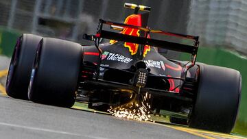 Max Verstappen con Red Bull en Australia.