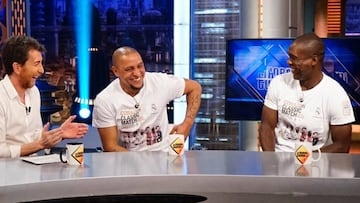 Roberto Carlos y Clarence Seedorf acudieron a &#039;El Hormiguero&#039; para presentar la nueva edici&oacute;n del Coraz&oacute;n Classic Match.