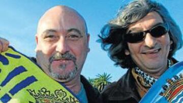 <b>RIVALIDAD. </b>Manolo Santander y Moraíto Chico antendieron ayer a AS.