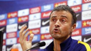 Luis Enrique en rueda de prensa.