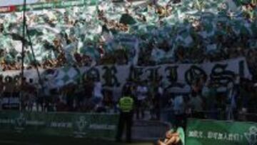 Una imagen del Gol Sur del Benito Villamar&iacute;n.