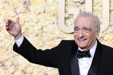 Martin Scorsese durante la alfombra roja de la 81ª edición de los Globos de Oro que se ha celebrado en el Beverly Hilton de Los Ángeles.