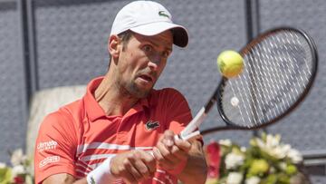 Novak Djokovic, en el Mutua Madrid Open.