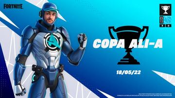 Anuncio oficial de la Copa Ali-A en Fortnite