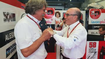 El Rey Em¨¦rito felicit¨® a Paolo Simoncelli por su victoria