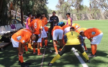 Vergara en su labor en Cobreloa. 