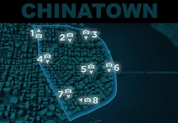 Mapa de las fotos secretas de Chinatown