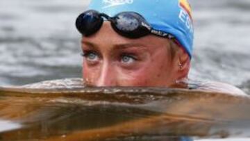 Mireia Belmonte, el jueves, en el canal de Grunau.