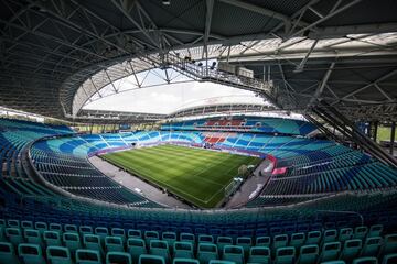 El Red Bull Arena donde juega el RB Leipzig.