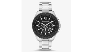 Reloj Brecken oversize en tono plateado de Michael Kors para hombre