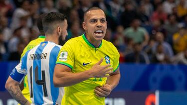 Brasil celebra durante la final del Mundial frente a Argentina.