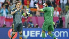 Cara a cara con Buffon y Casillas: elogios, bromas, revanchas...