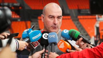 Jaume Ponsarnau, hoy en la previa del primer duelo de la final de la Eurocup ante el Alba Berlin.