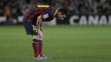 Messi se lesiona ante el Betis